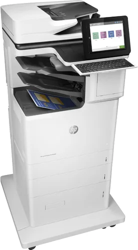 HP Color LaserJet Enterprise Flow M682z Impresora dúplex multifunción con teclado extraíble y grapadora/apiladora de 3 contenedores (J8A17A)