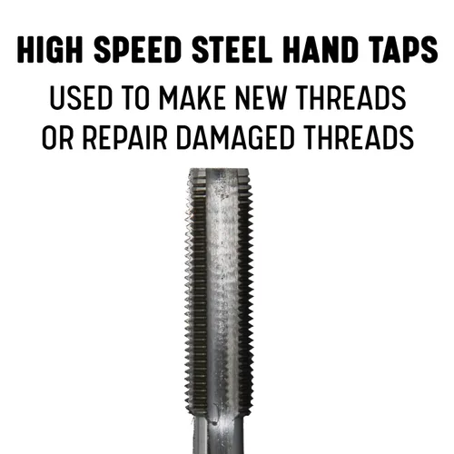 Miniatura 6 de Drill América - Juego de brocas para taladro y llave de acero para alta velocidad POU (#0-80 - 1-1/2"-12, m1.6 - m36, NC, NF). Set de taladro