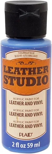 Miniatura 9 de Leather Studio 71411 pintura para piel de color blanco, 2 onzas
