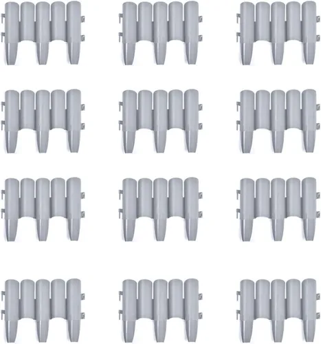 Miniatura 11 de PP Garden Fence Insert Plastic Fence Garden Picket Fence Bordes Césped Parterres Plantas Fronteras Decorativas Jardín Patio Productos al aire libre