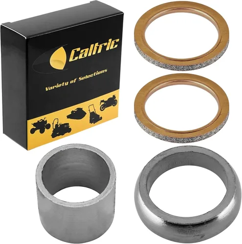Caltric Juntas de tubo de silenciador compatibles con Yamaha Raptor 660R Yfm660R Le Se 2001-2005