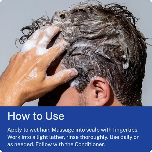 Miniatura 5 de Blu Atlas - Champú natural para hombres, sin sulfato para todo tipo de cabello, 15 ingredientes, sin relleno, ayuda con la caspa y el cuero