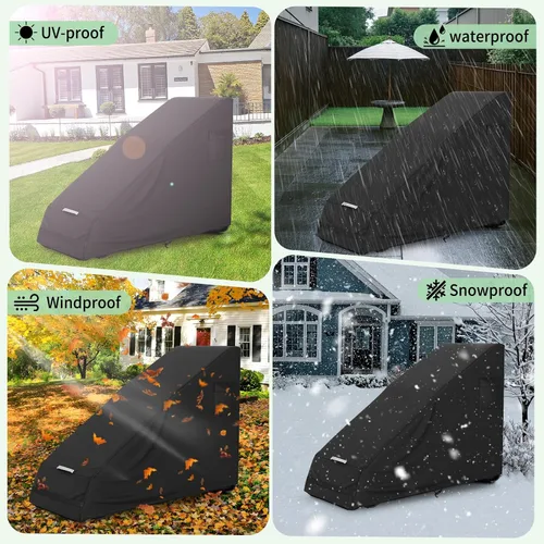 Miniatura 6 de AKEfit 1 funda para silla de gravedad cero, impermeable, plegable, para exteriores, con bolsa de almacenamiento, resistente a los rayos UV y al