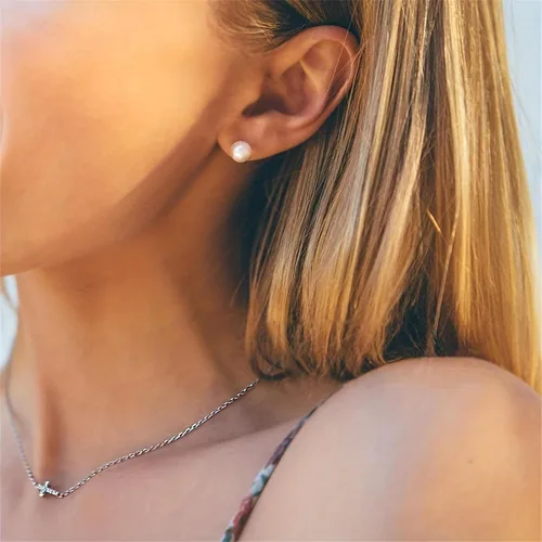 Miniatura 4 de Aretes de perlas de imitación blancas, delicados 12 pares de aretes de perlas para mujer, aretes clásicos y elegantes para mujer