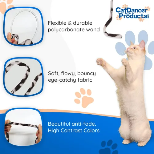 Miniatura 4 de Varita mágica de juguete para amantes de gatos Cat Dancer, Paquete de 1, Multicolor