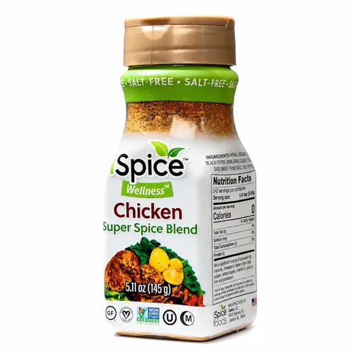 iSpice - Sin sal | Sin azúcar | Mezcla de especias súper saludable 100% libre de grasa pura para pollo | Todo natural | Listo para usar tal cual |