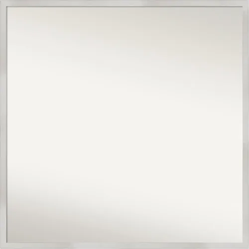 Miniatura 203 de Amanti Art Espejo de baño plateado para sobre el fregadero, 33 x 45 pulgadas, espejo de tocador rectangular blanco plateado y plateado, marco