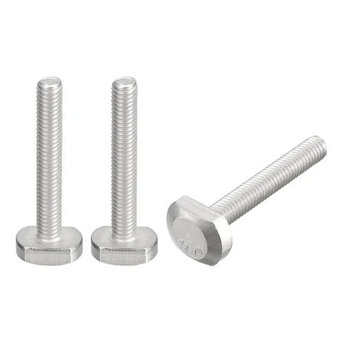 Miniatura 28 de uxcell Pernos de ranura en T, 5 unidades M5x25mm Pernos deslizantes de caída en T de acero inoxidable 304 con forma de T para pista en T