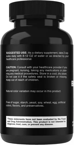 Miniatura 9 de Vitabod Benfotiamina 600mg - 180 cápsulas vegetarianas - Suplemento de vitamina B1 soluble en grasa