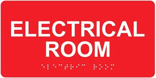 Miniatura 7 de ComplianceSigns. com - Letrero eléctrico para habitación, Braille y letras elevadas que cumplen con la ADA, 8 x 4 pulgadas, acrílico blanco sobre