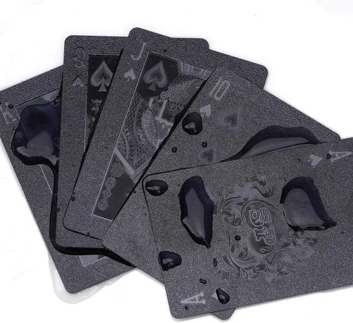 Miniatura 4 de Naipes de lujo 100% impermeables y flexibles, hechas de plástico, 52+2 póker