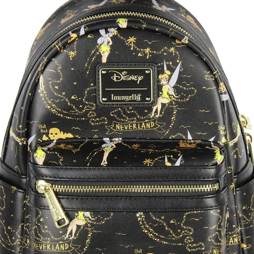 Miniatura 4 de Loungefly Disney Tinkerbell Neverland Treasure Map - Mini mochila con estampado Little Little Of Pixie Dust Negro