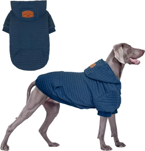Miniatura 38 de BEAUTYZOO Sudadera con capucha para perro pequeño con bolsillos, ropa para perros pequeños y medianos, niño y niña, abrigos de algodón laminado tipo