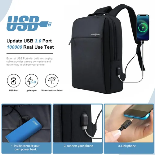 Miniatura 2 de Mochila de viaje para laptop de camuflaje para hombres y mujeres, resistente al agua, duradera, bolsa delgada para laptop de negocios, bolsa ligera