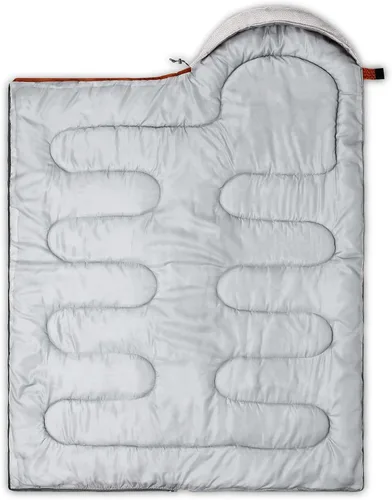 Miniatura 4 de BSNTHO Saco de dormir para camping, 3 estaciones, clima cálido y fresco, ligero, saco de dormir impermeable para adultos y niños, viajes y al aire