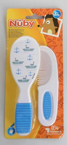 Miniatura 5 de Nuby Juego de cepillo y peine, los colores pueden variar