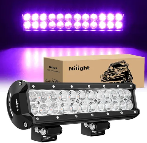 Miniatura 13 de Nilight Barra de luz LED de 12 pulgadas, 72 W, 5040 lm, combo de haz puntual y amplio, luz de trabajo para todoterreno, niebla, barco, para Blanco