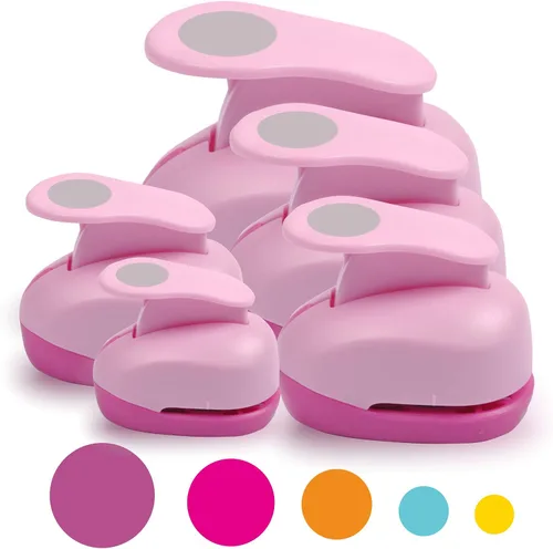 Miniatura 8 de BearBoss 5 perforadores de agujeros para manualidades, perforadores de papel para álbumes de recortes, diseños de manualidades para suministros