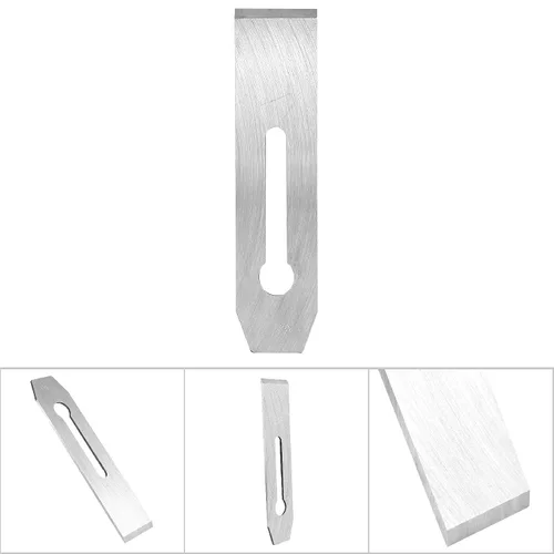 Miniatura 4 de Hoja de cepillado manual de 1.732 pulgadas, cuchillas de repuesto HSS para banco, hojas de cepilladora de carpintería para proyectos de madera