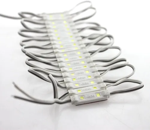 Miniatura 3 de Super Bright 200pcs Mini 2835 2 LED módulo DC12V impermeable luz decorativa para letreros de letras publicitarias con cinta adhesiva trasera (blanco)