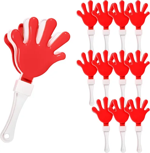 Miniatura 18 de Windy City Novelties Paquete de 12 mini pinzas de mano de 7 pulgadas, ruidosos de plástico para juegos deportivos, rallyes de pep, portones traseros