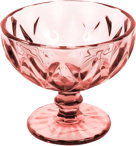 Miniatura 3 de Cuencos para servir Pink Cruise Postre Bowl 8.5 fl oz Tazón de helado Vajilla de vidrio