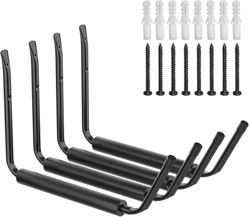 Miniatura 5 de WALMANN Estante de almacenamiento ligero para kayak, ganchos de kayak de montaje en pared para garaje, perchas de almacenamiento utilitario