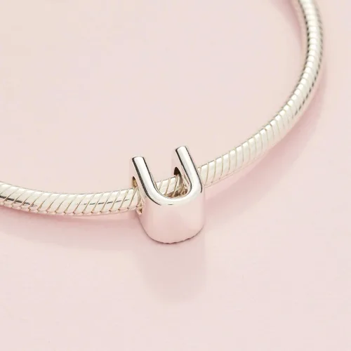 Miniatura 4 de Colgante de plata de ley 925 con letra PANDORA, Plata de ley, 797475