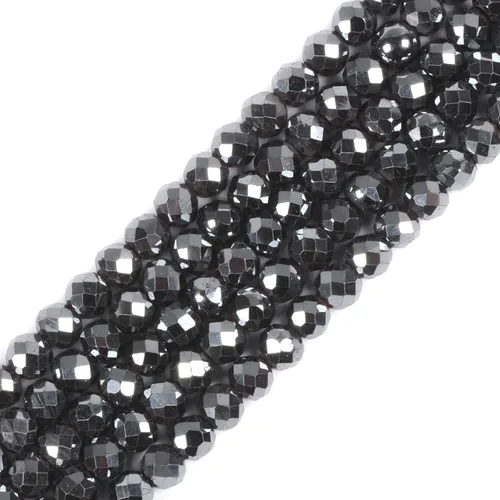 Miniatura 33 de Cuentas redondas facetadas de aguamarina natural de 4mm cuentas sueltas de 16 pulgadas para hacer joyas con cuentas