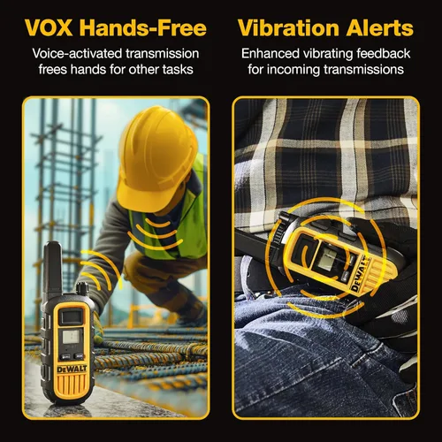 Miniatura 7 de DEWALT DXFRS Walkie Talkie Radio de 2 vías, 1 W