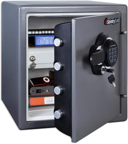 Miniatura 2 de SentrySafe Caja fuerte resistente al fuego e impermeable + SentrySafe Bolsa de documentos resistente al fuego y al agua