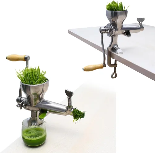 Miniatura 2 de exprimidor manual, exprimidor manual, Manuales de Acero Inoxidable de Hierba de Trigo Exprimidor de Frutas de Mano Verduras Exprimidor para Exprimir