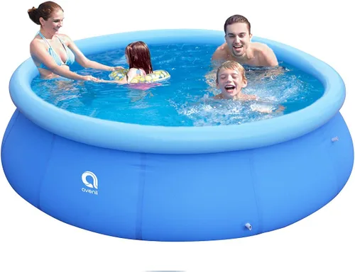 Miniatura 7 de Piscinas inflables con anillo superior para adultos al aire libre, fácil de instalar, piscina infantil (± 6 pies x 29 pulgadas), azul