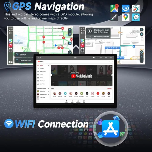Miniatura 4 de Naifay 8Core 4G+64G Android 13 Car Stereo para Ford F150 2009 2010 2011 2012 actualización de radio, 2K 13.1 pulgadas pantalla táctil para Ford