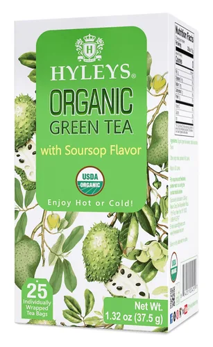 Miniatura 14 de Hyleys Té verde orgánico sabor a bayas de acai y arándanos - 25 bolsas de té