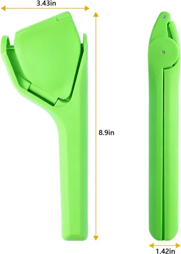 Miniatura 2 de Exprimidor manual plegable de limón con colador de pulpa Fácil de limpiar Diseño de ahorro de espacio Portátil duradero para cocina y Verde