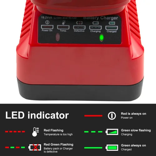 Miniatura 5 de Paquete de 2 baterías de litio C3 de 6.5 Ah de repuesto para batería Craftsman de 19.2 voltios + cargador Craftsman de 19.2 V para XCP 130279005