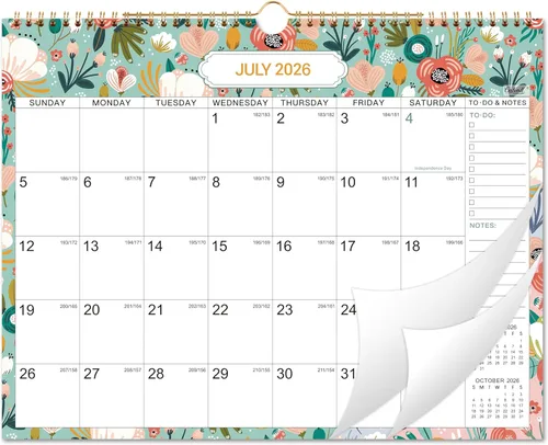 Miniatura 8 de Calendario 2026, Calendario de pared de 12 meses desde enero de 2026 hasta diciembre de 2026, 14.8 x 11.4 pulgadas, mensual con fecha juliana