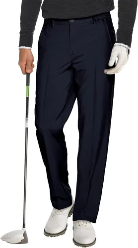 Pantalones de golf para hombre, elásticos, pantalones de trabajo y viajes, pantalones técnicos, casuales, con trabillas para cinturón con 5 bolsillos
