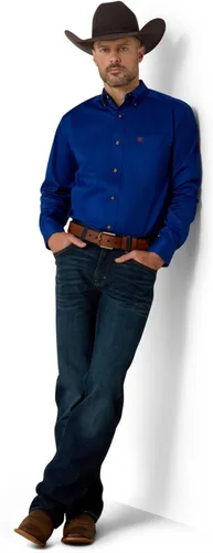 Miniatura 3 de Ariat Camisa de sarga con logotipo del equipo para hombre