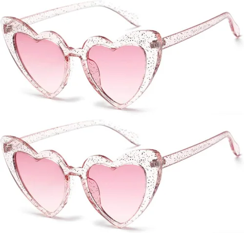 Clout - Gafas de sol en forma de corazón, estilo vintage, estilo retro, estilo Kurt Cobain