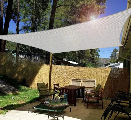 Miniatura 6 de Windscreen4less - Toldo rectangular de 16 x 20 pies para exteriores, bloquea los rayos ultravioleta, para patio trasero, porche, pérgola, terraza