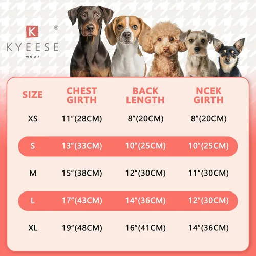 Miniatura 6 de KYEESE Vestido para perros gris con corbatín rosa para mascotas, ropa para cachorros para perros pequeños, falda para perros