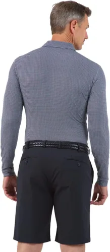 Miniatura 3 de IBKUL Polo de manga larga con protección solar UPF 50+ Icefil Cooling Tech Mini Check 95754 para hombre