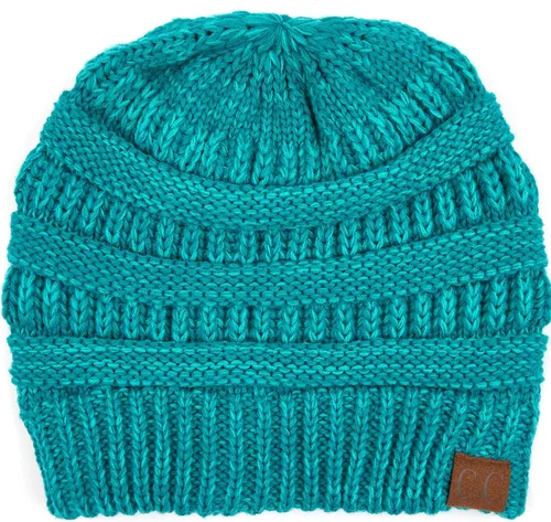 Miniatura 5 de C.C Trendy Warm Chunky Soft Stretch Cable Knit Beanie