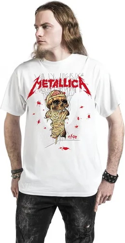 Miniatura 5 de Metallica Men's One Landmine T-Shirt White