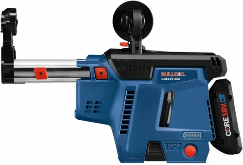 Miniatura 4 de BOSCH Kit extractor de polvo móvil GDE18V-26DB15 SDS-plus® Bulldog™ con (1) batería de alimentación avanzada CORE18V® de 4 Ah