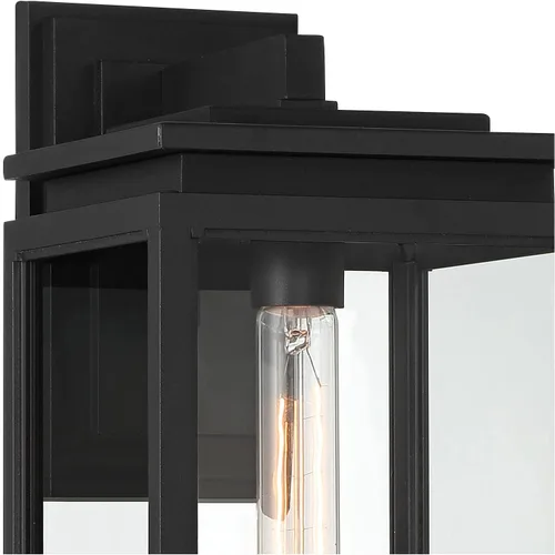 Miniatura 8 de Possini Euro Design Atkins - Lámpara de pared moderna de 14 1/4 pulgadas de alto para exteriores, para porche, casa, exterior, farol exterior