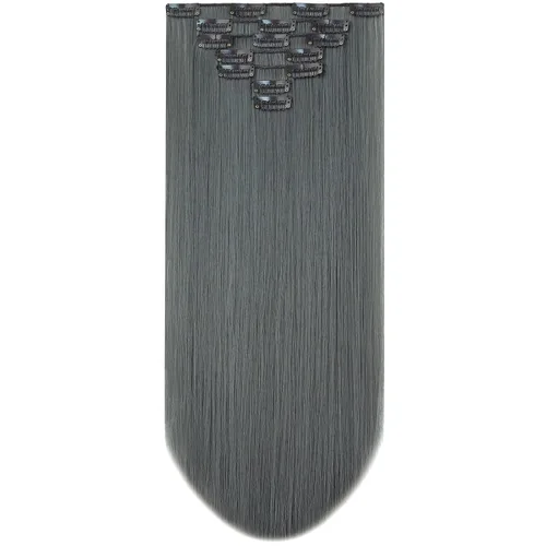 Miniatura 17 de SYXLCYGG Extensiones de cabello rubio, 2 unidades, extensiones de cabello con clip de 22 pulgadas, 5 onzas, lacio, sintético, esponjoso, rubio