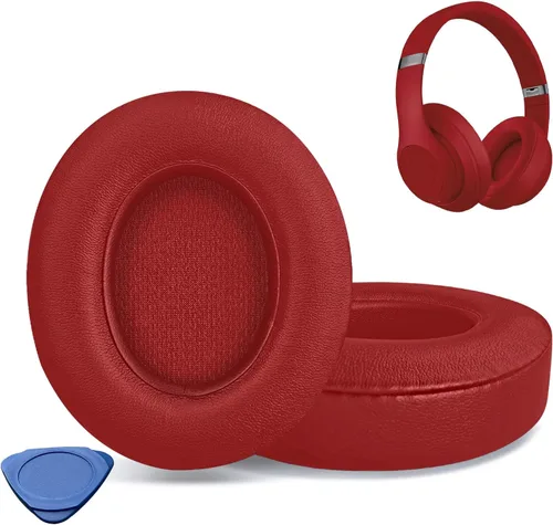 Miniatura 11 de Almohadillas de repuesto para auriculares Beats Studio 2 y Studio 3 con cable e inalámbricos, almohadillas con piel proteica más suave, espuma